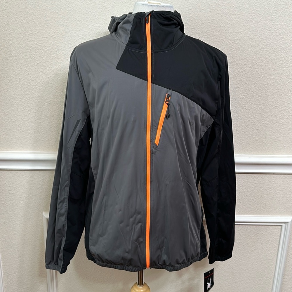 Spyder THASOS WINDBREAKER SHELL JACKET - Pol/Blk/Boe